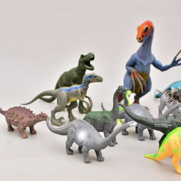 DINOSAUR LOT OF 22 KIDS TOYS FIGURES 6”- 12” - Picture 3 of 8